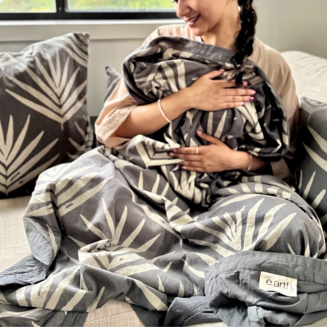 Bangalow Throw Blanket in Slate