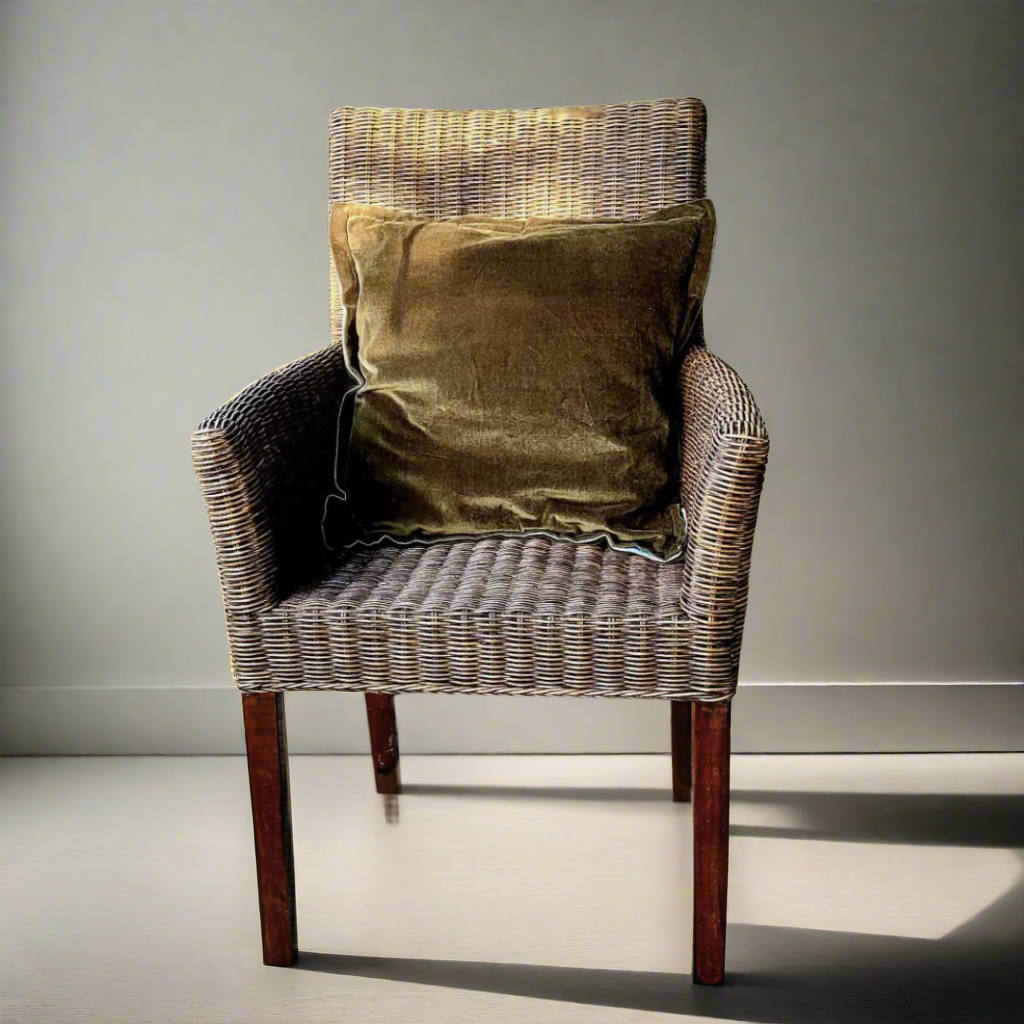 Velvet Moss Cushion Cover Triple Flange Design
