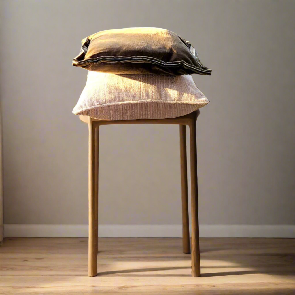 Velvet Moss Cushion Cover Triple Flange Design