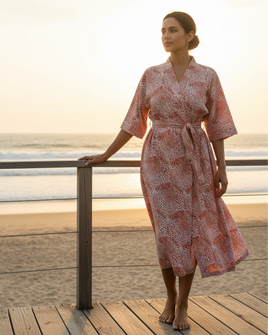 Billy Kimono Terracotta