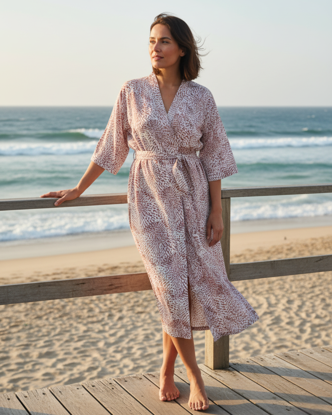 Billy Kimono Desert Rose