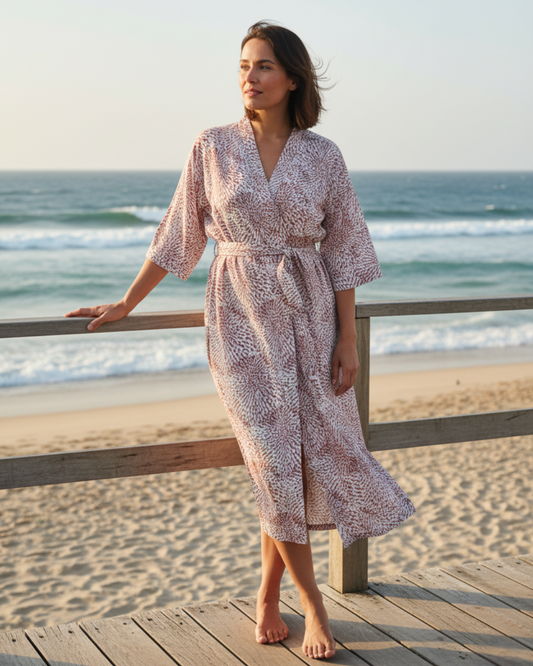 Billy Kimono Desert Rose