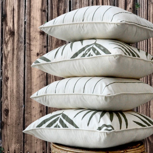 Stripes Cushion Covers Eucalyptus - Pack of 2