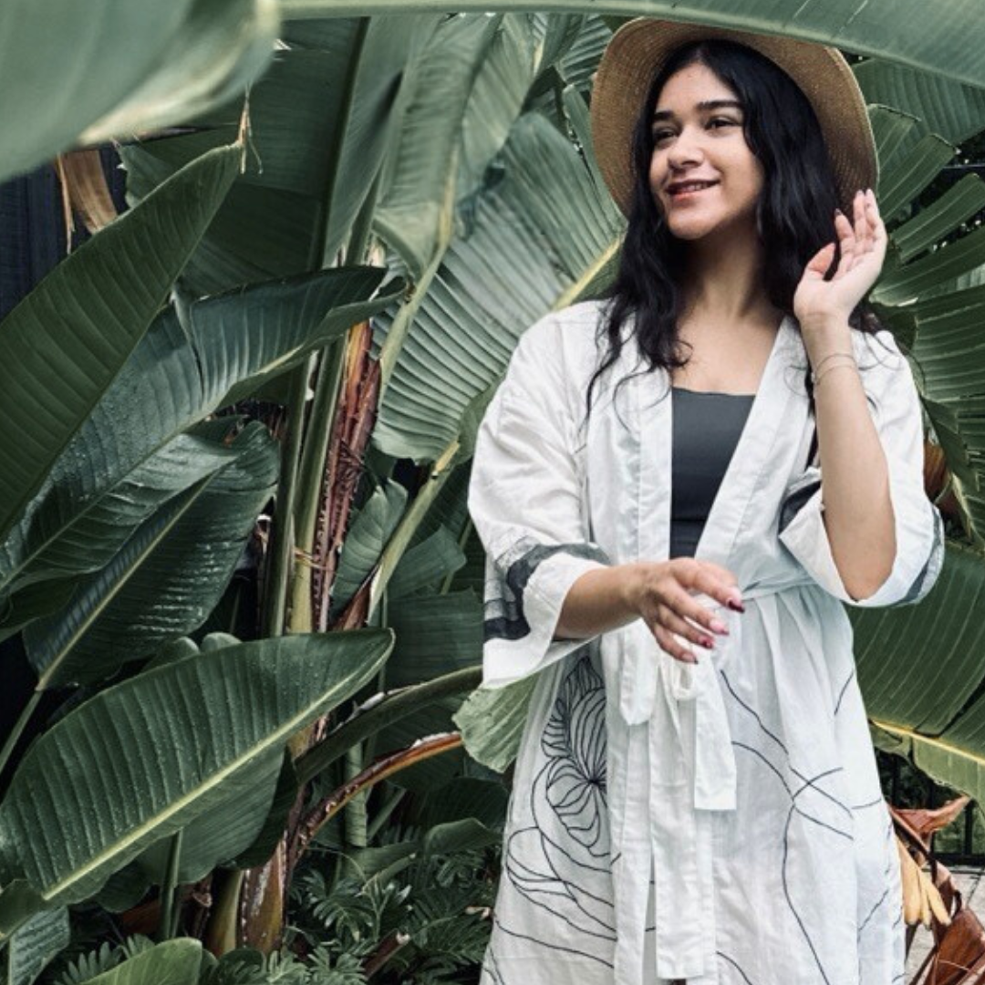 Wildflower Kimono White Opal