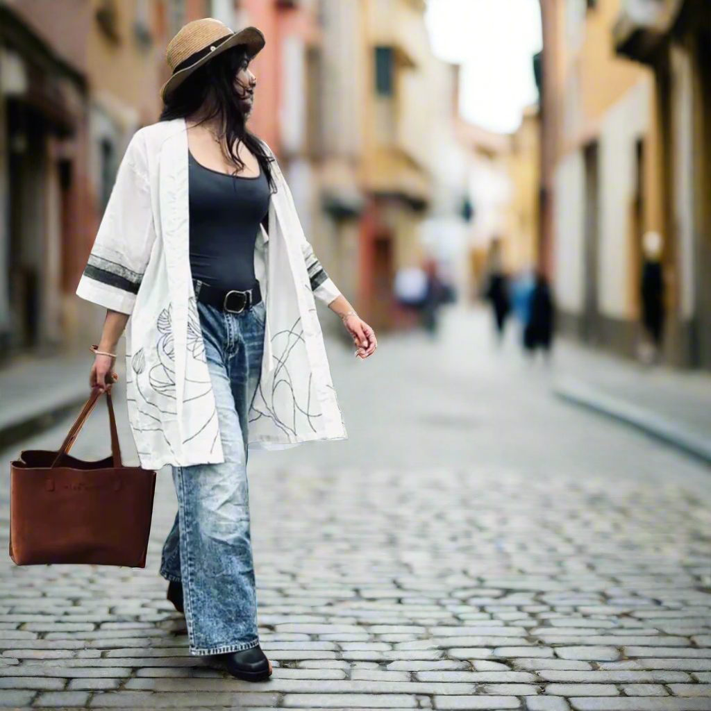 Wildflower Kimono White Opal