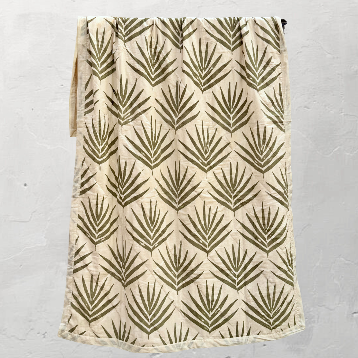 Bangalow Throw Blanket Eucalyptus