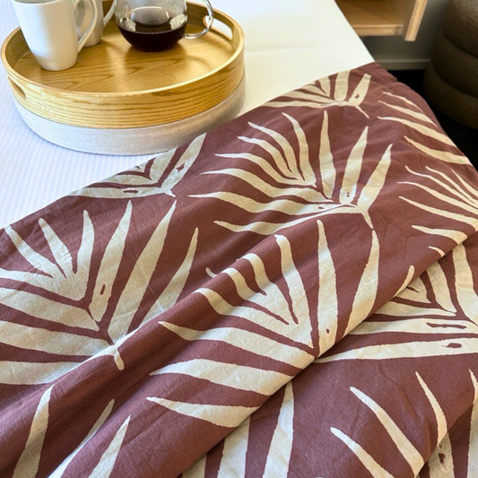 Bangalow Throw Blanket Burnt Sienna